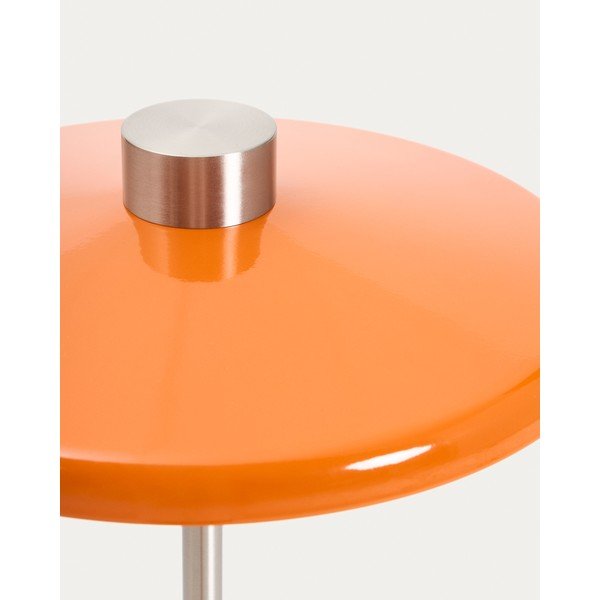 Pomarańczowa lampa stojąca z metalowym kloszem (wysokość 130 cm) Nuvira – Kave Home-image-3