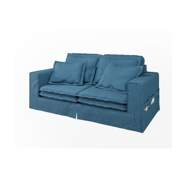Niebieska sofa 196 cm Nora – Ropez-image-2