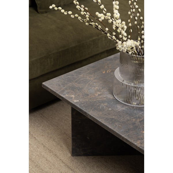 Czarny marmurowy stolik 70x140 cm Vega – Actona-image-1