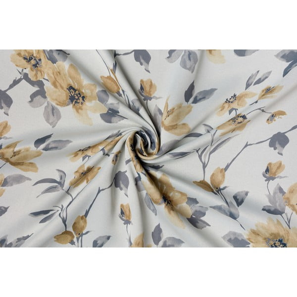 Żółto-kremowa zasłona 210x245 cm Cefalu – Mendola Fabrics-image-1