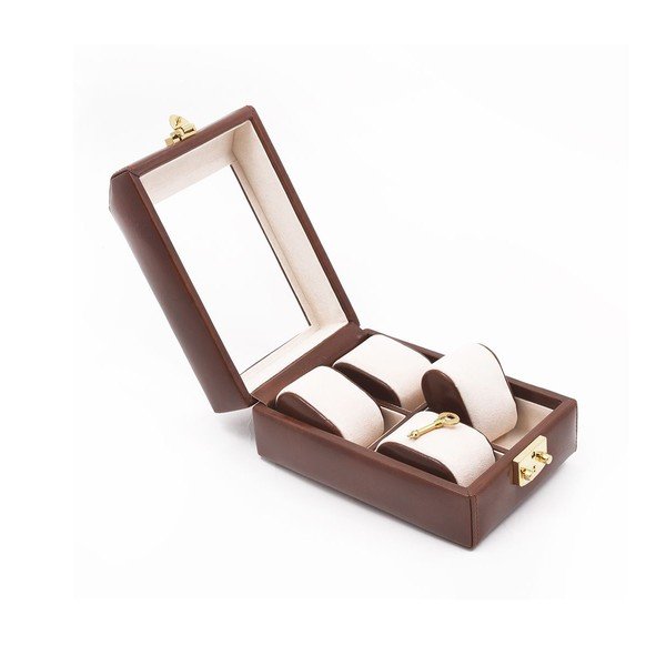 Skórzane puzderko na zegarek Ferruccio Laconi Brown-image-2