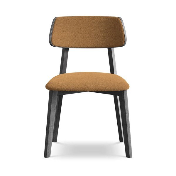 Krzesło z litego drewna w kolorze terakoty Niu – Makamii-image-1