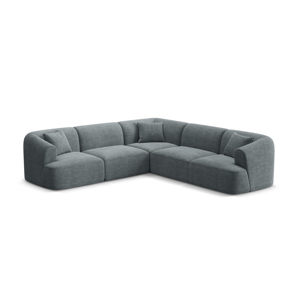 Ciemnoszary sztruksowy narożnik Campi – Cosmopolitan Design (zdjęcie 2)