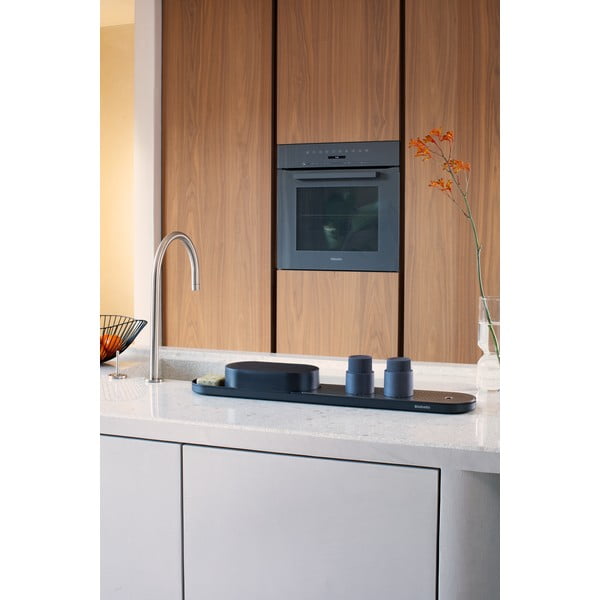 Szary plastikowy stojak na akcesoria do mycia naczyń SinkStyle – Brabantia-image-1