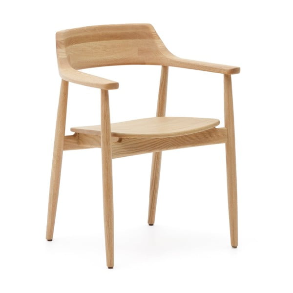 Krzesło z litego drewna dębowego w naturalnym kolorze Fondes – Kave Home