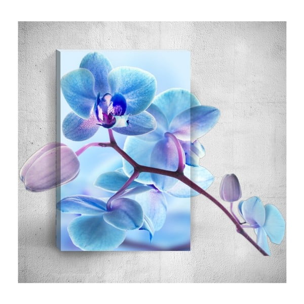 Obraz 3D Mosticx Blue Flower, 40x60 cm