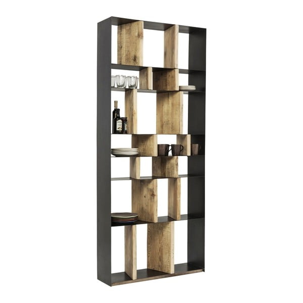 Regał z drewna sosnowego z recyklingu Kare Design Storm-image-1