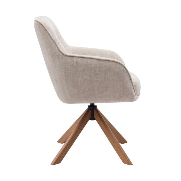 Kremowe tapicerowane fotele jadalniane zestaw 2 szt. Avola – Unique Furniture-image-1