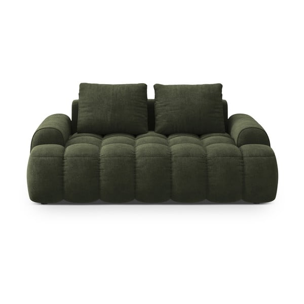 Zielona aksamitna sofa 175 cm Linz – Cosmopolitan Design