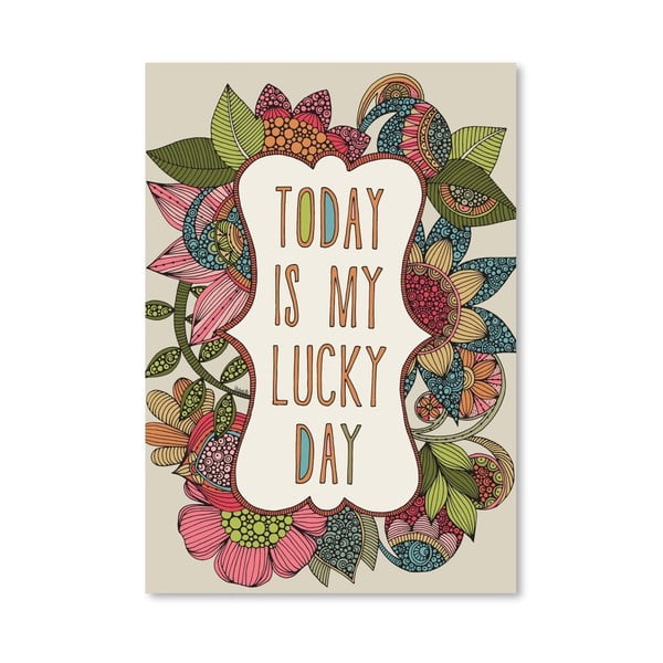 Plakat "Today is My Lucky Day", Valentina Ramos