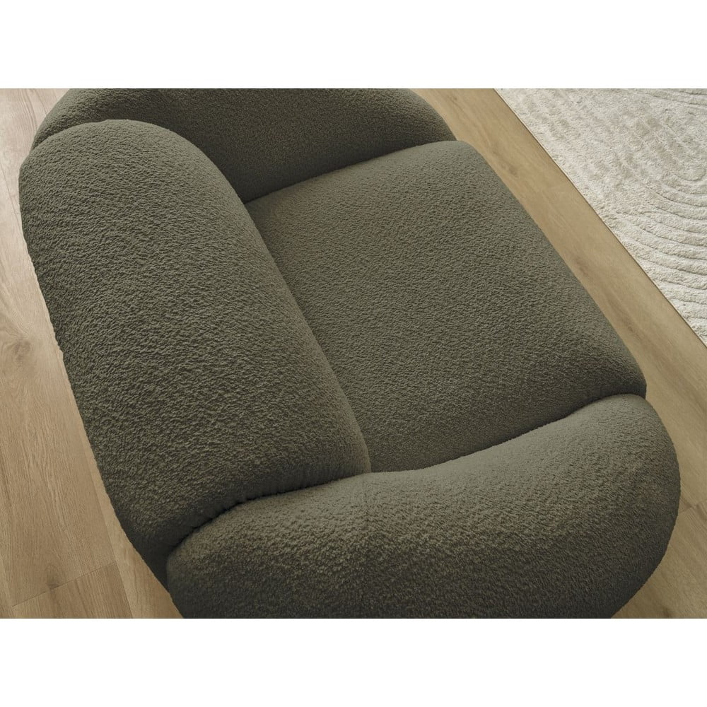 Zielony fotel z materiału bouclé Tina – Bobochic Paris (zdjęcie 10)