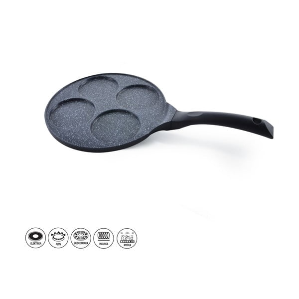 Patelnia do sadzonych jajek z nieprzywierającego aluminium Pfluon Granit Orion Grande, ⌀ 27 cm-image-2