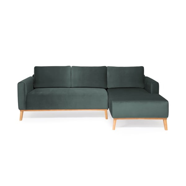 Szaroniebieska sofa Vivonita Milton Trend, prawy róg