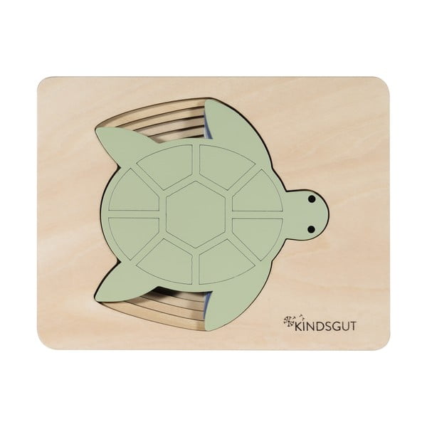 Drewniane puzzle Turtle – Kindsgut