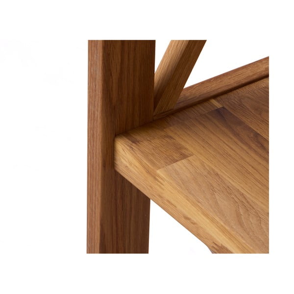 Regał z litego drewna dębowego w naturalnym kolorze 70x161 cm X-Shelf – Unique Furniture-image-3