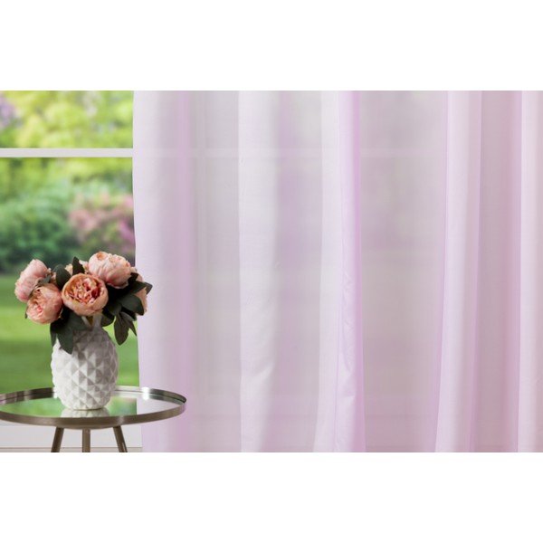 Różowa firanka 300x245 cm Mist – Mendola Fabrics-image-3