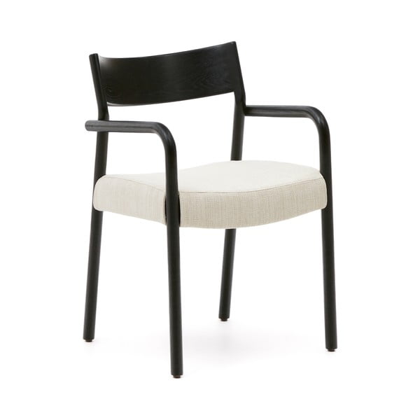 Czarno-beżowe krzesło Falconera – Kave Home