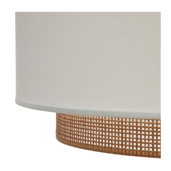 Biało-naturalny tekstylny abażur ø 40 cm Erna – Kave Home-image-3