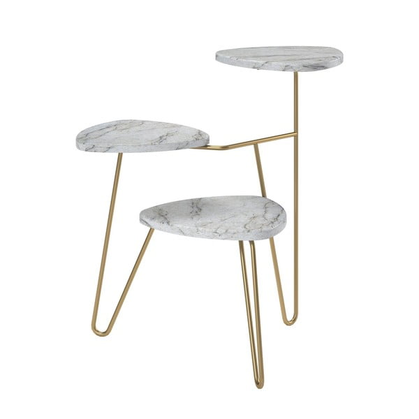 Stojan na rośliny w biało-żółtym kolorze Novogratz Athena-image-2