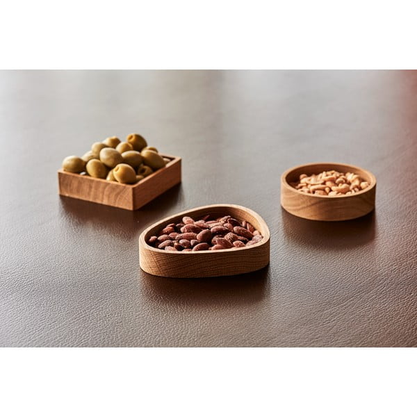 Drewniany pojemnik dekoracyjny w naturalnym kolorze 11x11x3 cm Square S – LIND DNA-image-2