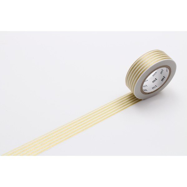 Taśma dekoracyjna washi Border Gold-image-1