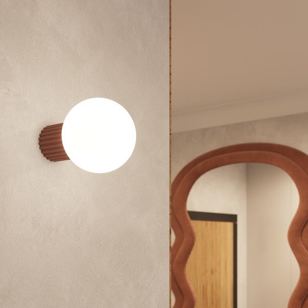 Jasnobrązowy kinkiet ø 12 cm Orbital – Sollux-image-2