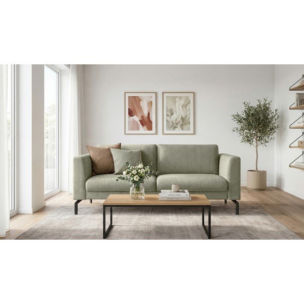 Jasnozielona sofa 165 cm Gomero – Scandic-image-1