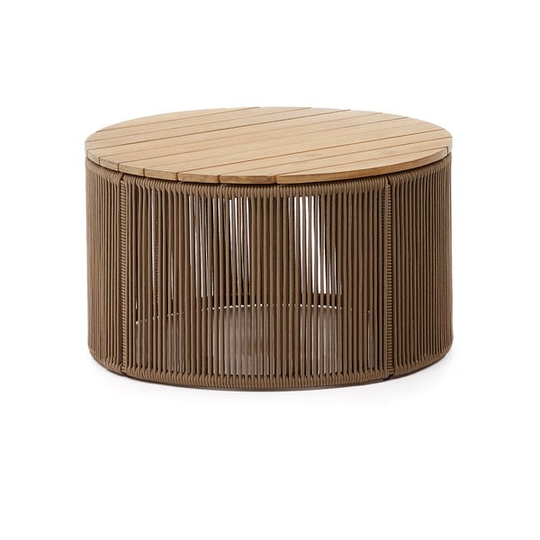 Okrągły stolik ogrodowy z blatem z drewna akacjowego ø 70 cm Dandara – Kave Home