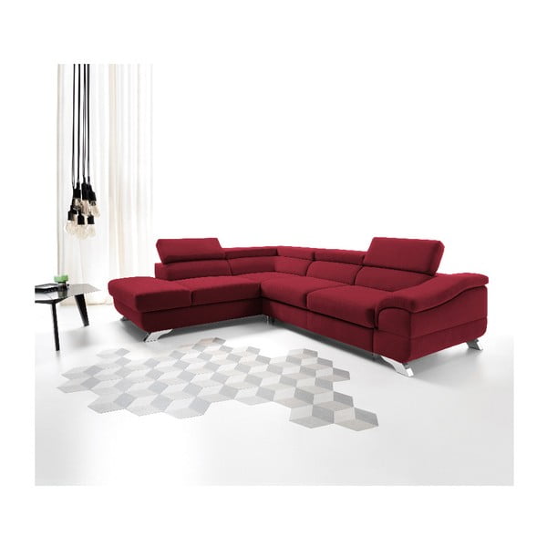 Czerwony rozkładany narożnik lewostronny Windsor & Co Sofas Gamma-image-3