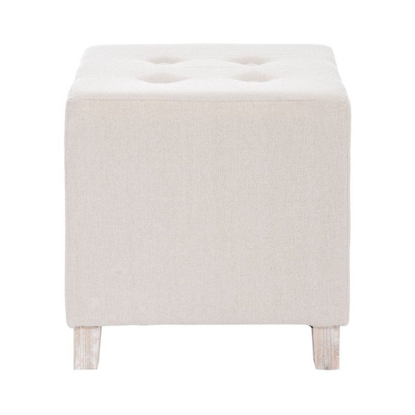 Beżowy taboret J-Line Button-image-1