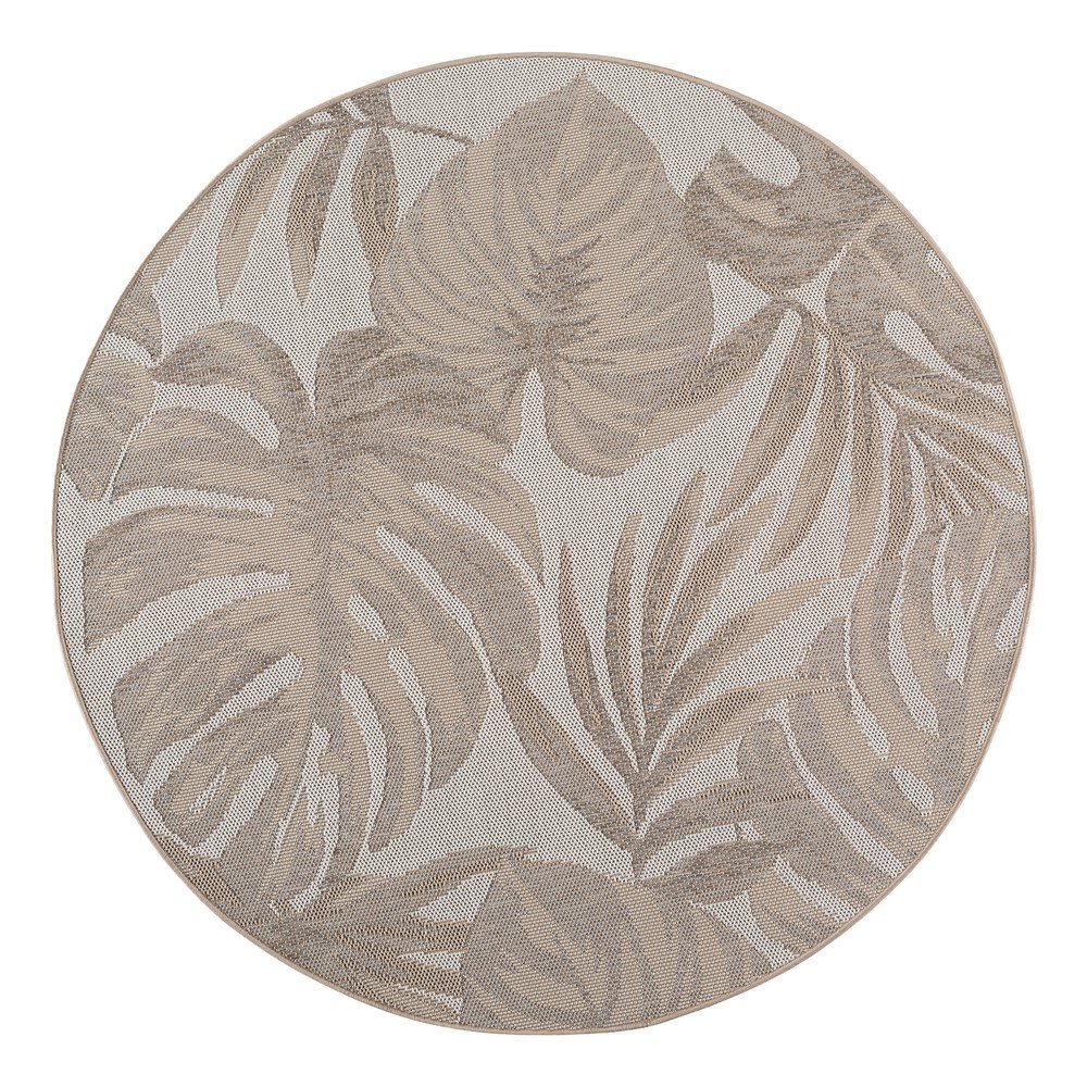 Beżowy okrągły dywan odpowiedni na zewnątrz ø 120 cm Desert 1302 – Ayyildiz Carpets