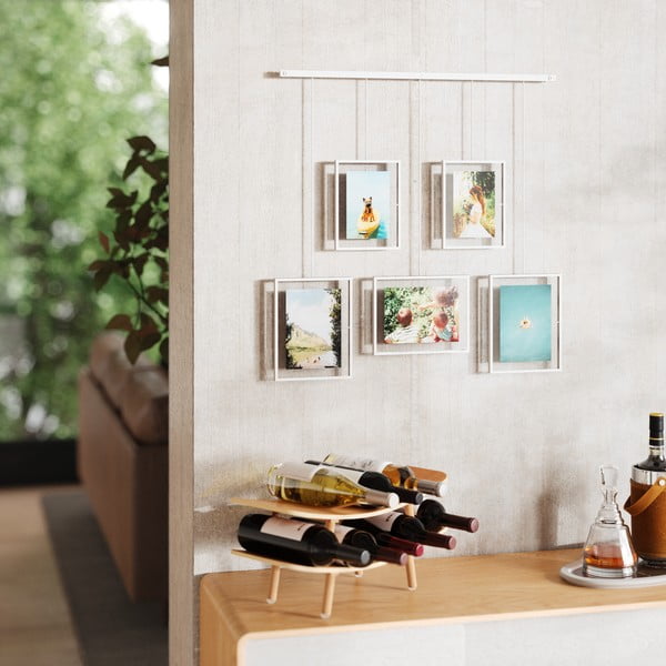 Białe metalowe ramki ścienne zestaw 5 szt. 66x69 cm Exhibit – Umbra-image-2