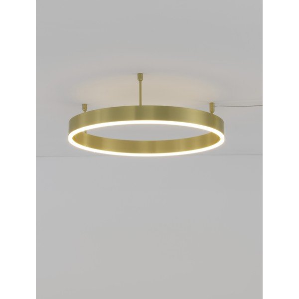 Aluminiowa lampa sufitowa LED ze ściemniaczem w kolorze mosiądzu Motif – Nova Luce-image-2