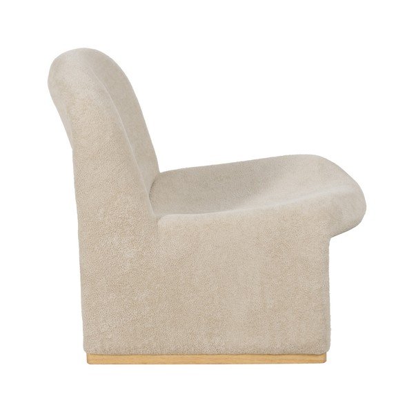 Beżowy fotel z materiału bouclé – Ixia-image-3