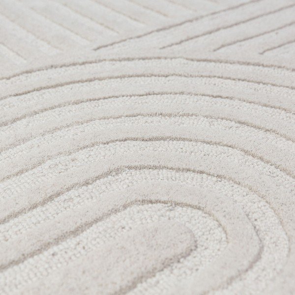 Wełniany dywan tkany ręcznie w kolorze kości słoniowej 200x290 cm Zen Garden – Flair Rugs-image-2