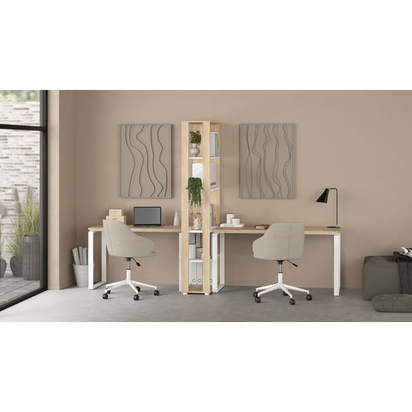 Biurko z blatem w dekorze dębu 60x150 cm Sign – Tvilum-image-4