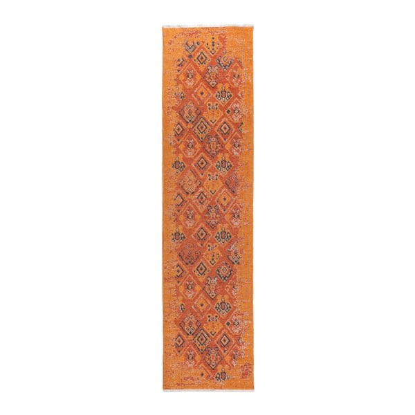 Brązowo-pomarańczowy chodnik dwustronny Homemania Halimod Maya, 77x300 cm