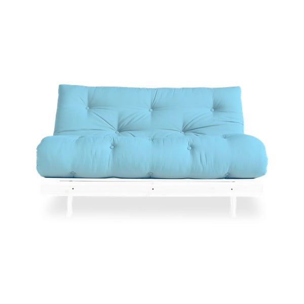 Sofa rozkładana Karup Design Roots White/Light Blue-image-3