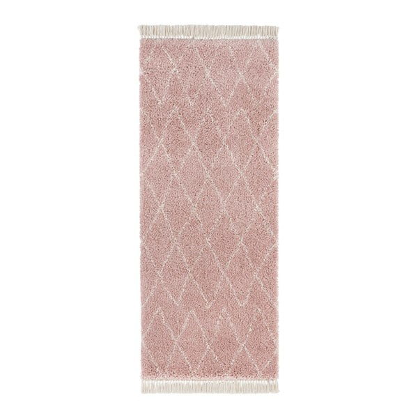 Różowy chodnik Mint Rugs Jade, 80x200 cm