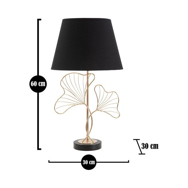 Czarna lampa stołowa Mauro Ferretti Gingko-image-2