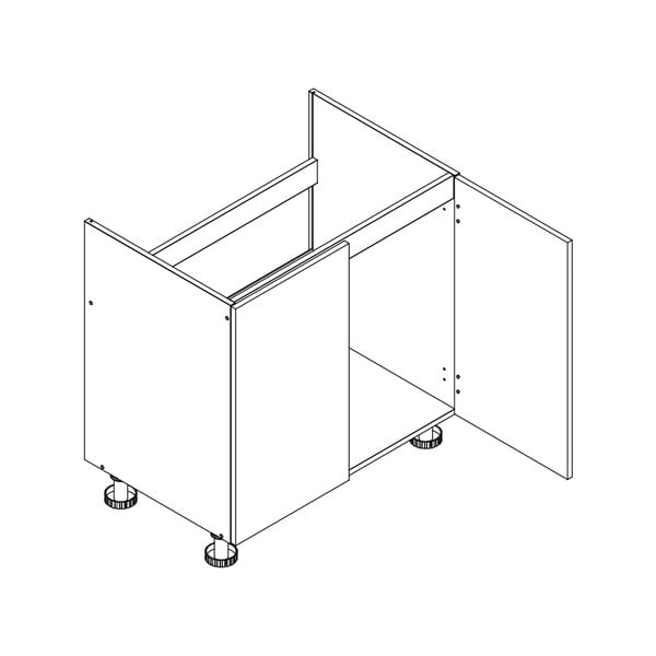 Kuchnia w kształcie I bez blatu (bez usługi montażu) 240 cm Zane – STOLKAR-image-4