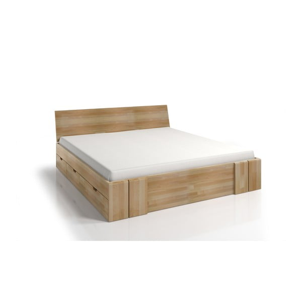Łóżko 2-osobowe z drewna bukowego z szufladą SKANDICA Vestre Maxi, 160x200 cm-image-2