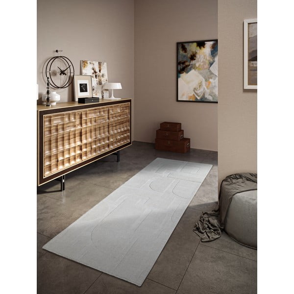 Kremowy wełniany chodnik tkany ręcznie 80x250 cm Alexis – Villeroy&Boch-image-1