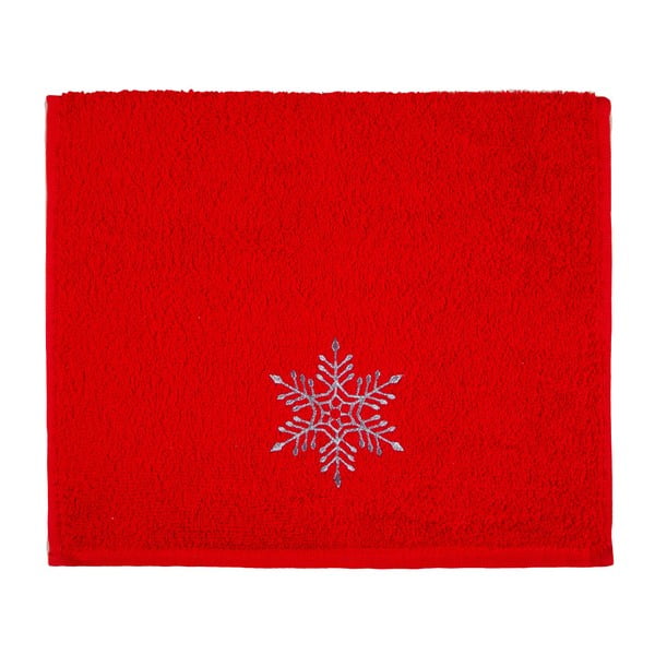 Ręcznik Christmas Snowflake Red, 30x50 cm