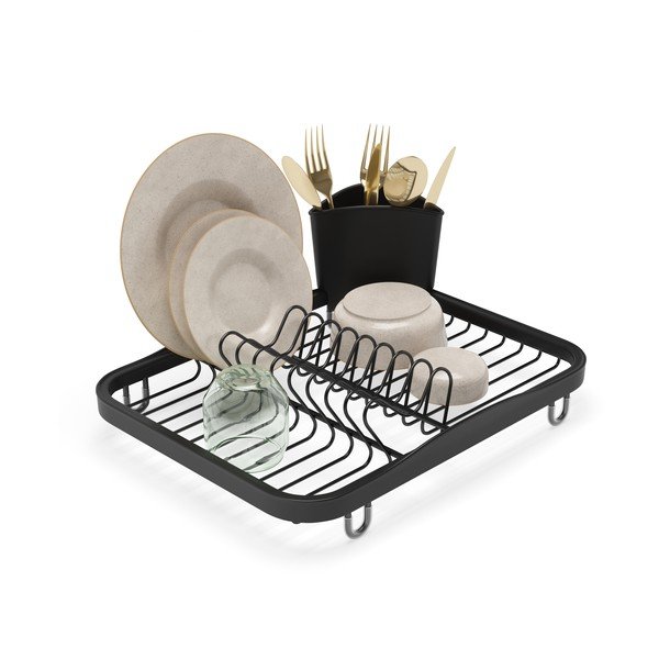 Czarny stalowy ociekacz 36x28 cm Sinkin – Umbra