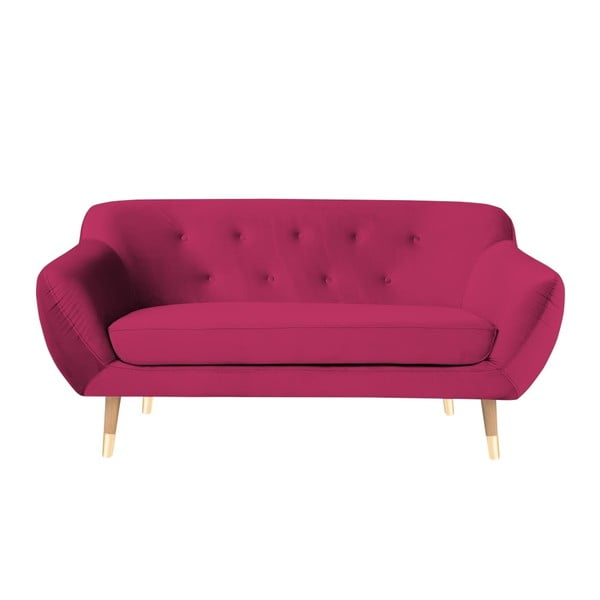 Różowa sofa 2-osobowa Mazzini Sofas Amelie