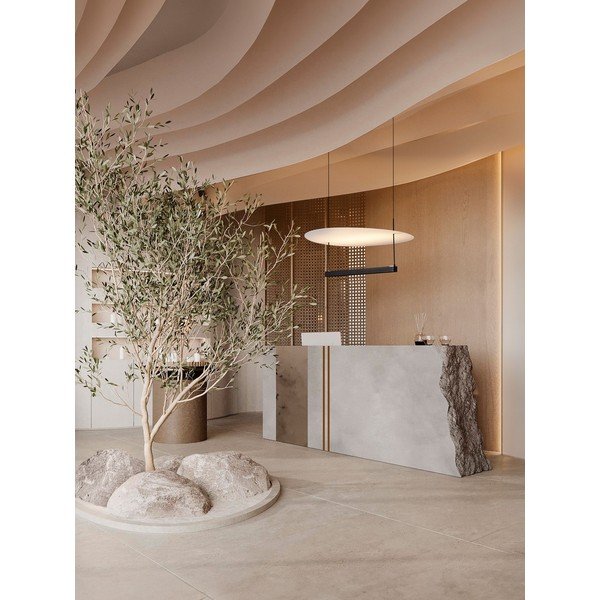 Biała/w kolorze matowej czerni aluminiowa lampa wisząca LED ze ściemniaczem ø 60 cm Diona – Nova Luce-image-1