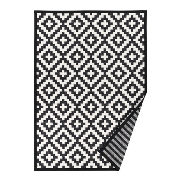 Czarno-biały dywan dwustronny Narma Viki Black, 80x250 cm