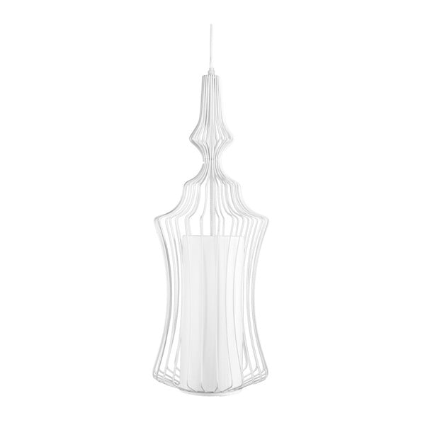 Biała lampa wisząca Mauro Ferretti Da Soffito Bianco, 22x60 cm