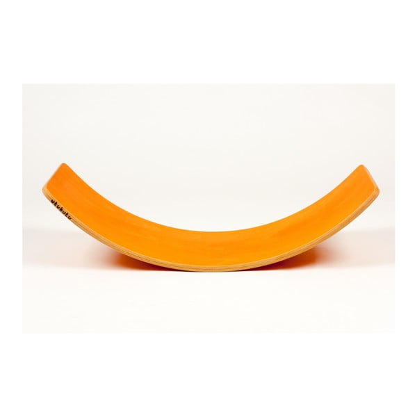 Pomarańczowa deska bukowa do balansowania Utukutu Woudie, dł. 117 cm